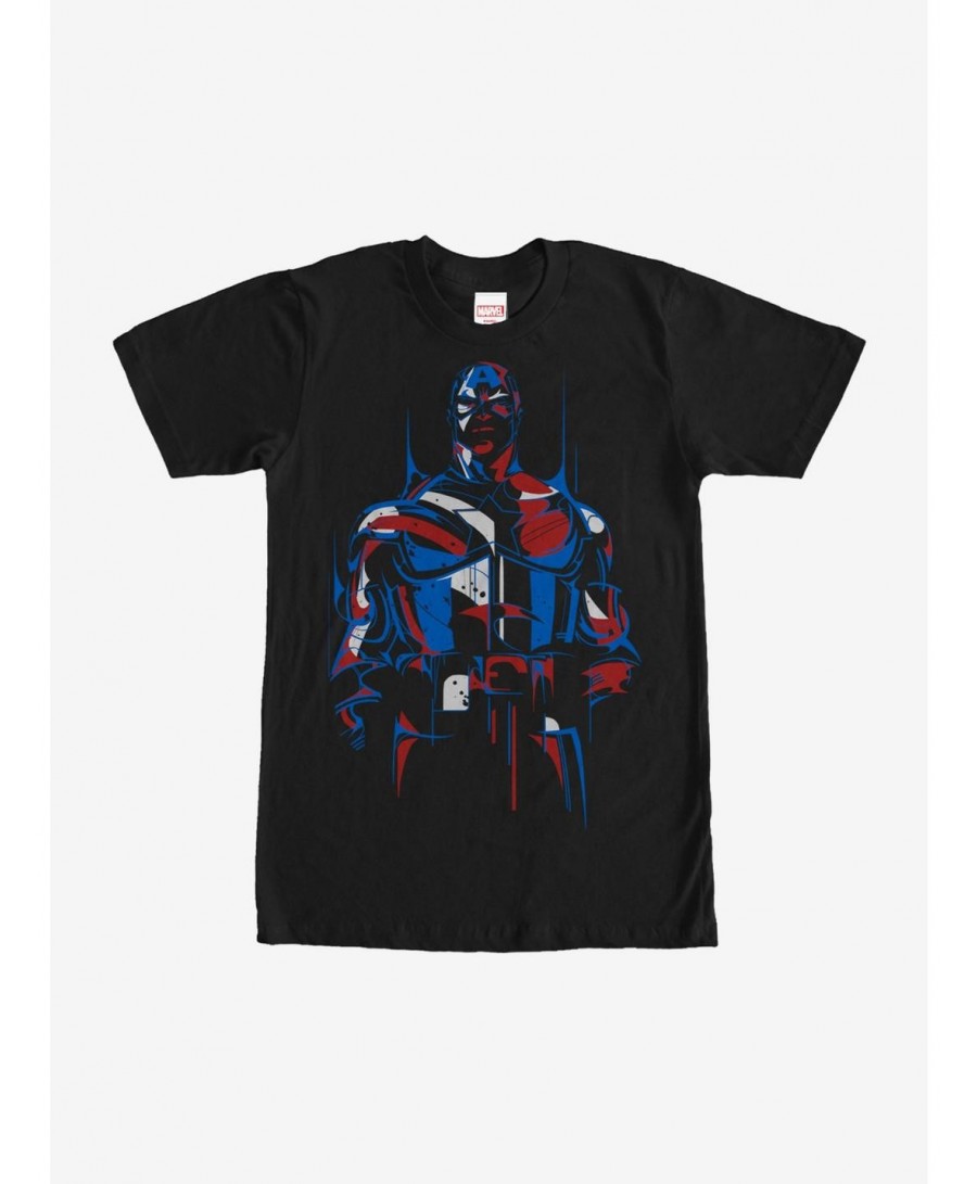 Wholesale Marvel Captain America Modern T-Shirt $11.71 T-Shirts