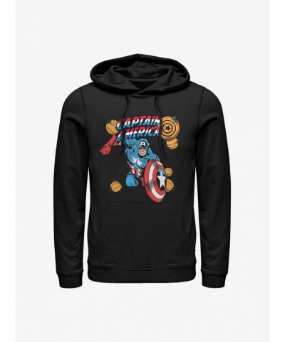 Pre-sale Marvel Captain America Pumpkins Hoodie $15.27 Hoodies