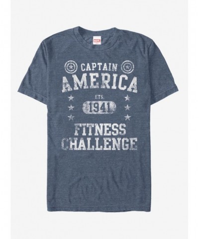 Seasonal Sale Marvel Captain America Vintage Challenge T-Shirt $11.95 T-Shirts