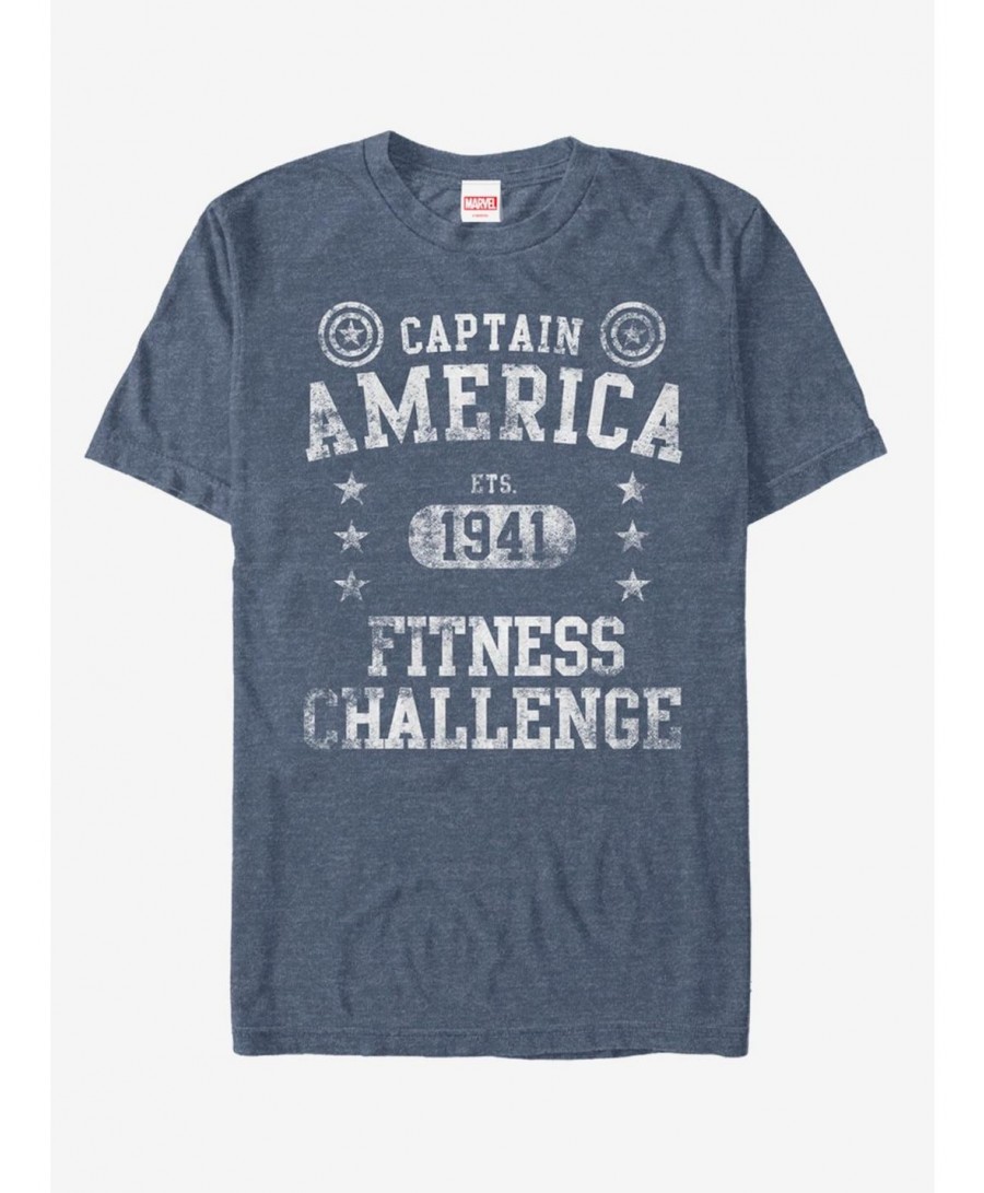 Seasonal Sale Marvel Captain America Vintage Challenge T-Shirt $11.95 T-Shirts