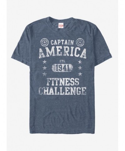 Seasonal Sale Marvel Captain America Vintage Challenge T-Shirt $11.95 T-Shirts