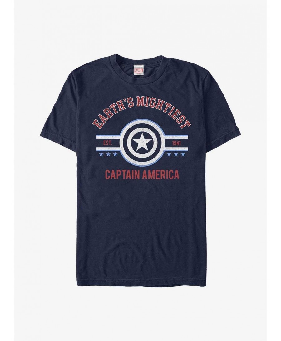 Seasonal Sale Marvel Captain America Mighty Captain T-Shirt $7.41 T-Shirts