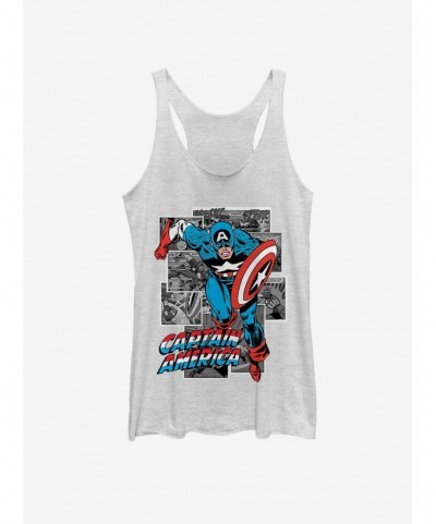 Clearance Marvel Captain America Comic Captain Girls Tank $7.77 Tanks