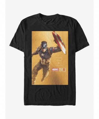 Fashion Marvel Captain America Gold Captain T-Shirt $8.13 T-Shirts