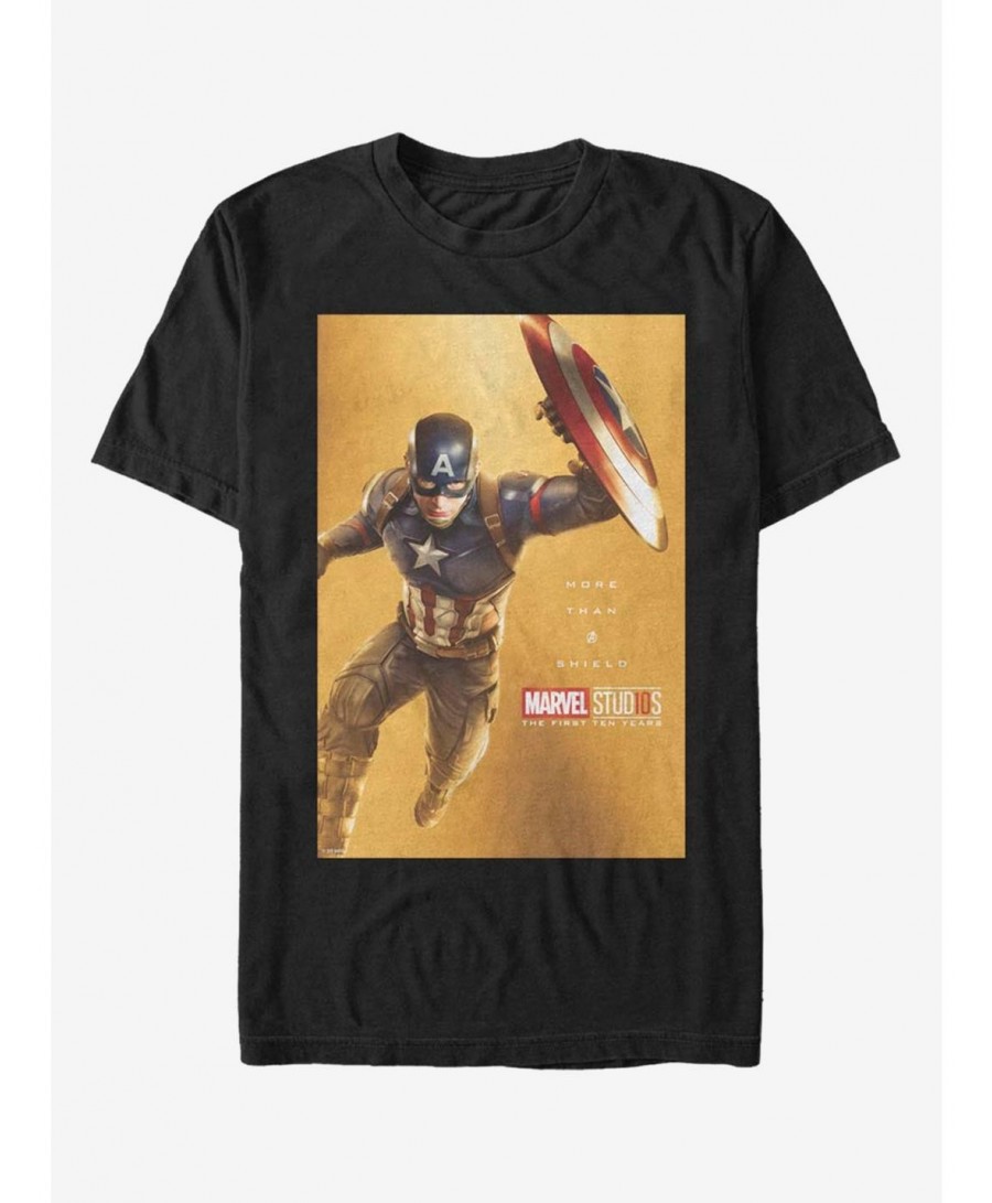 Fashion Marvel Captain America Gold Captain T-Shirt $8.13 T-Shirts