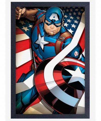 Special Marvel Captain America Flag Poster $7.97 Posters