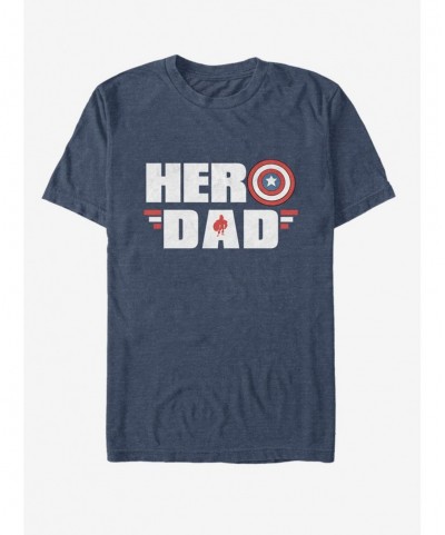 Exclusive Marvel Captain America Hero Dad T-Shirt $9.32 T-Shirts