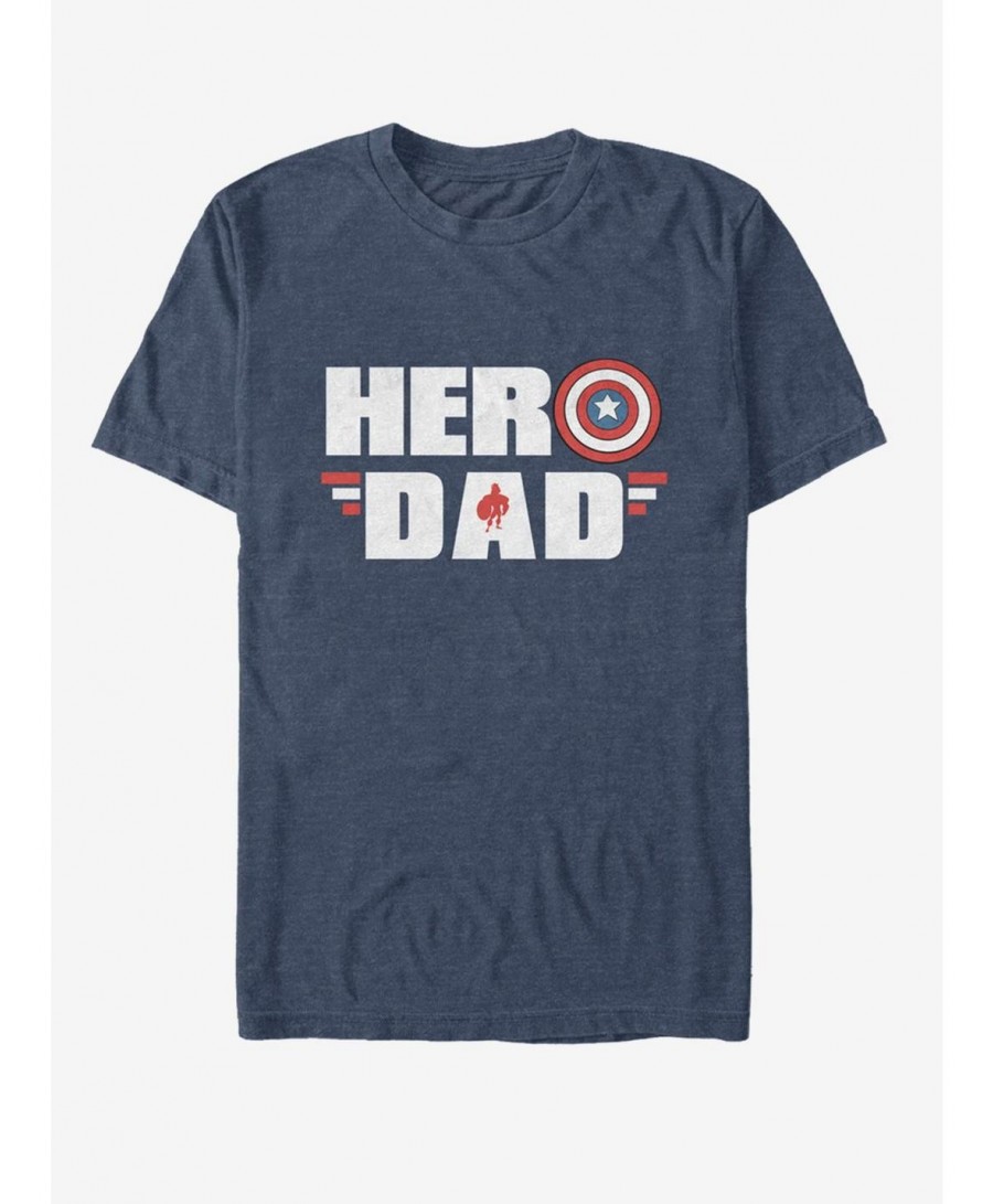 Exclusive Marvel Captain America Hero Dad T-Shirt $9.32 T-Shirts