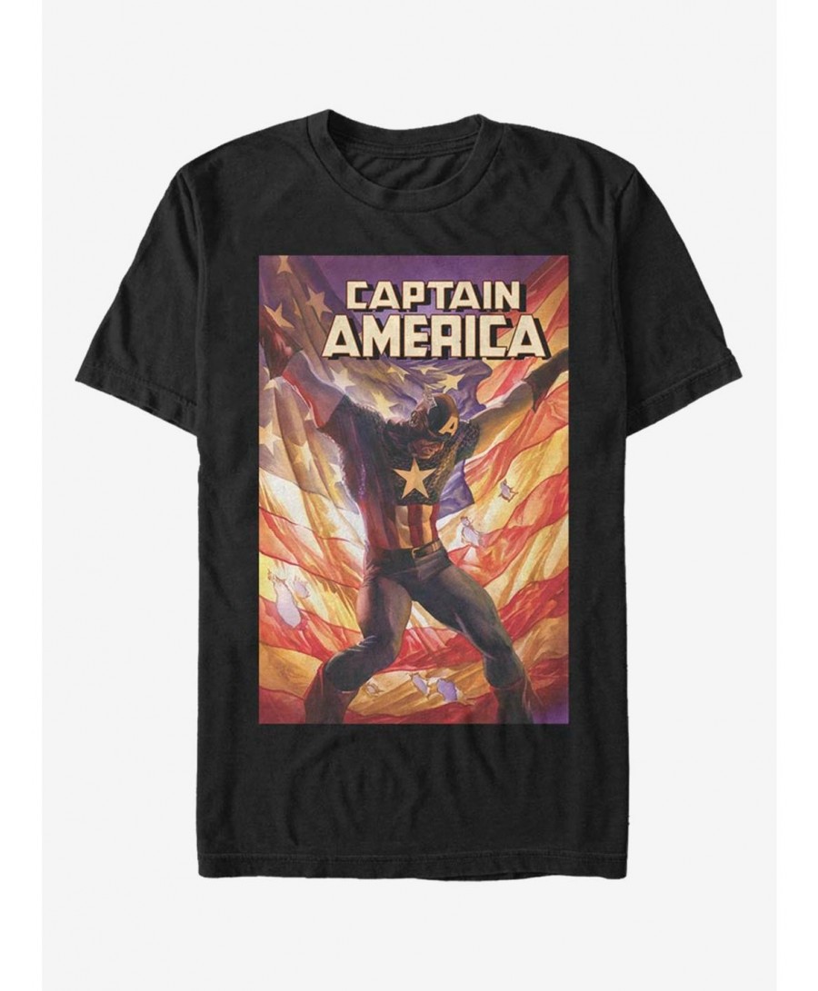 Absolute Discount Marvel Captain America T-Shirt $11.23 T-Shirts