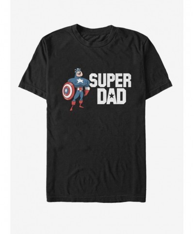 Pre-sale Marvel Captain America Super Dad T-Shirt $8.37 T-Shirts