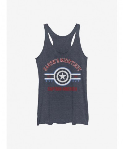 Pre-sale Marvel Captain America Mighty Captain Girls Tank $8.55 Tanks