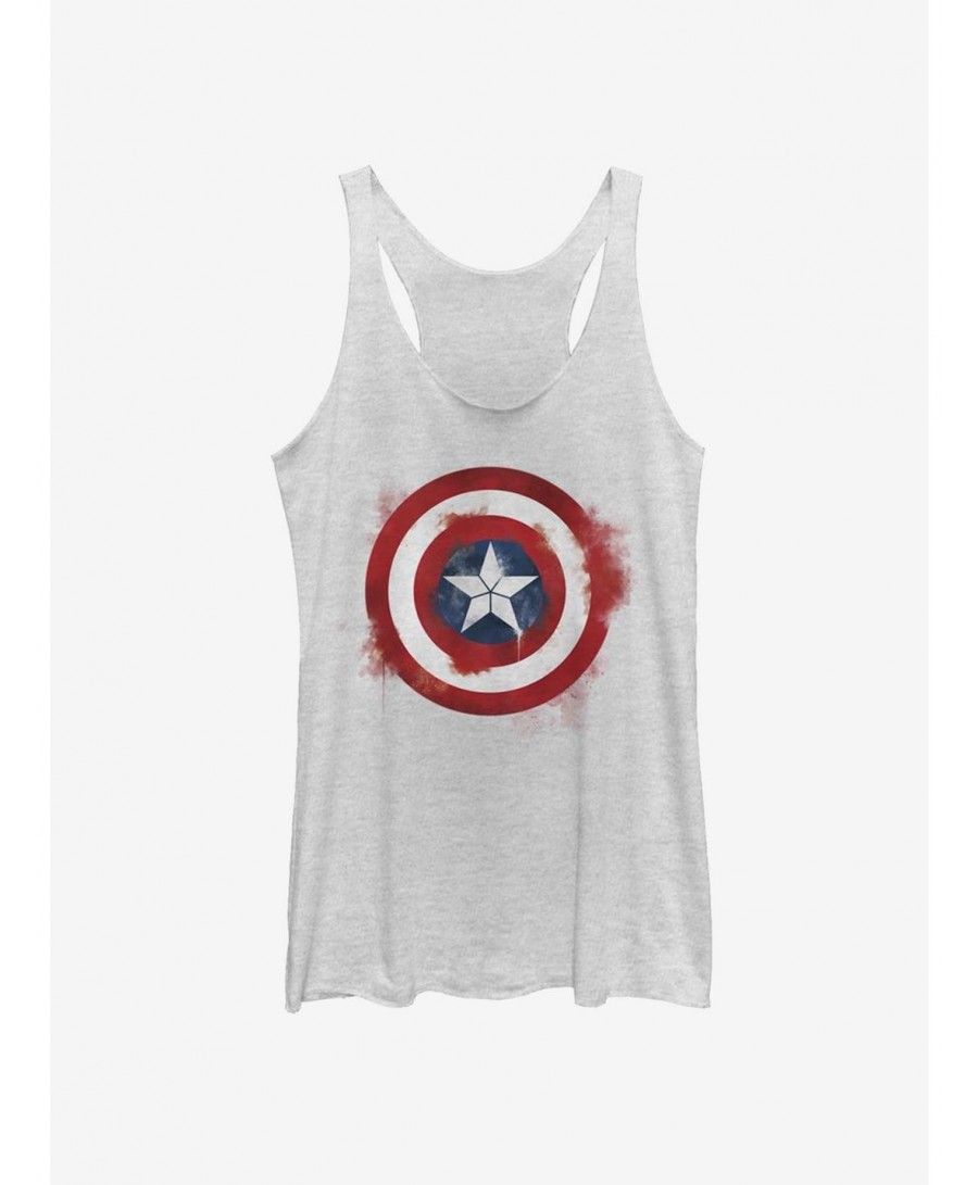 Special Marvel Captain America Spray Logo Girls Tank $9.84 Tanks