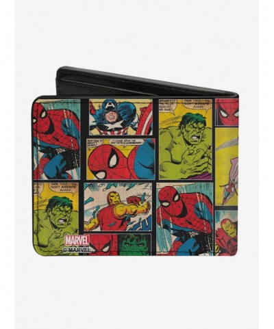 Wholesale Marvel Retro Comic Panel Bifold Wallet $6.27 Wallets