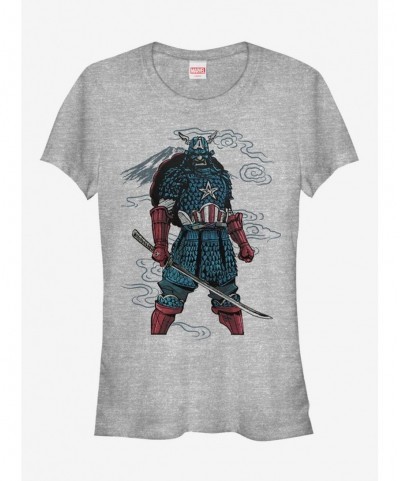 Trendy Marvel Captain America Mountain Warrior Girls T-Shirt $9.21 T-Shirts