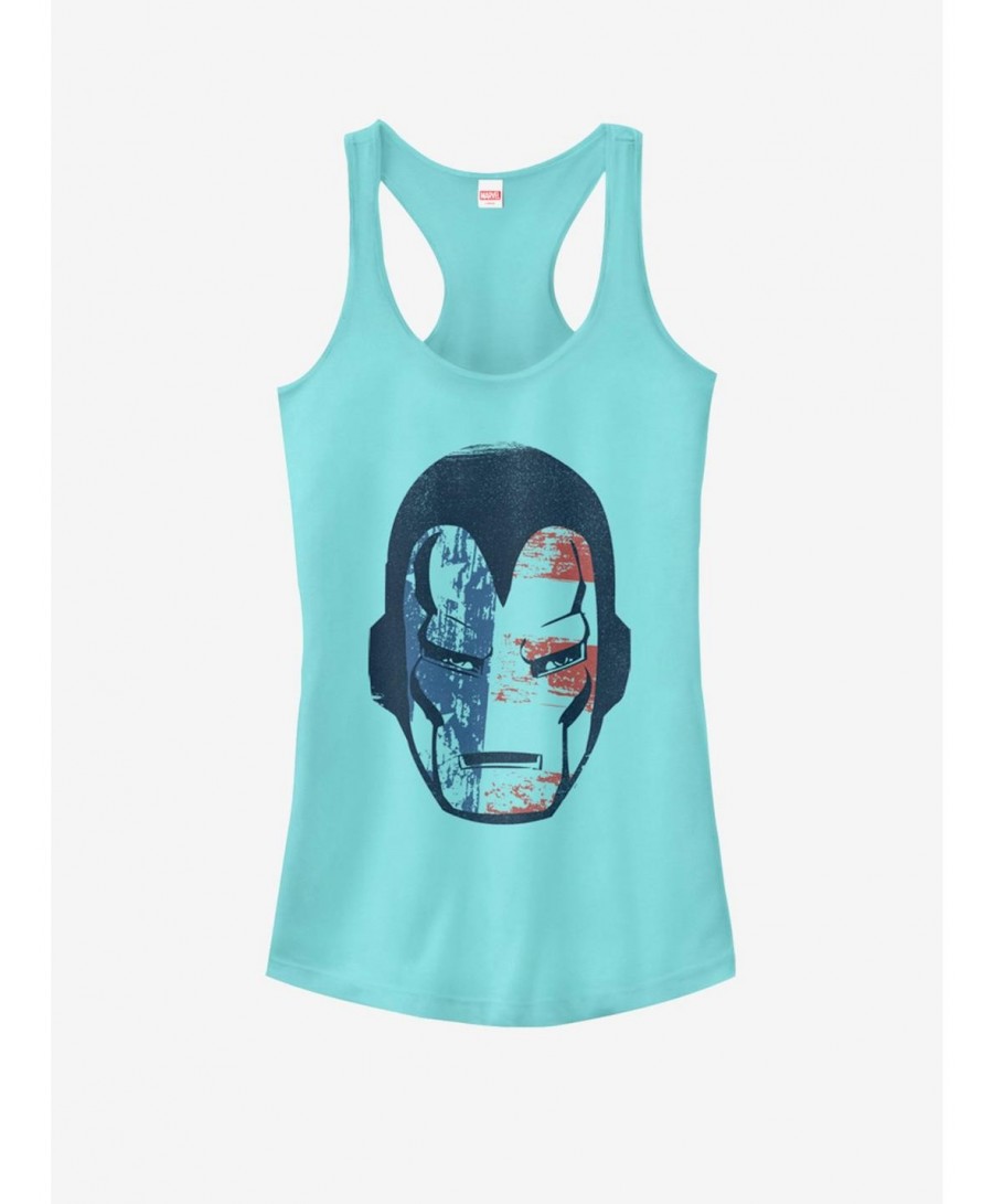 Crazy Deals Marvel Captain America Iron Man Americana Girls Tank $10.46 Tanks