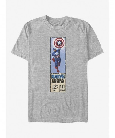 Discount Marvel Captain America Label T-Shirt $8.60 T-Shirts