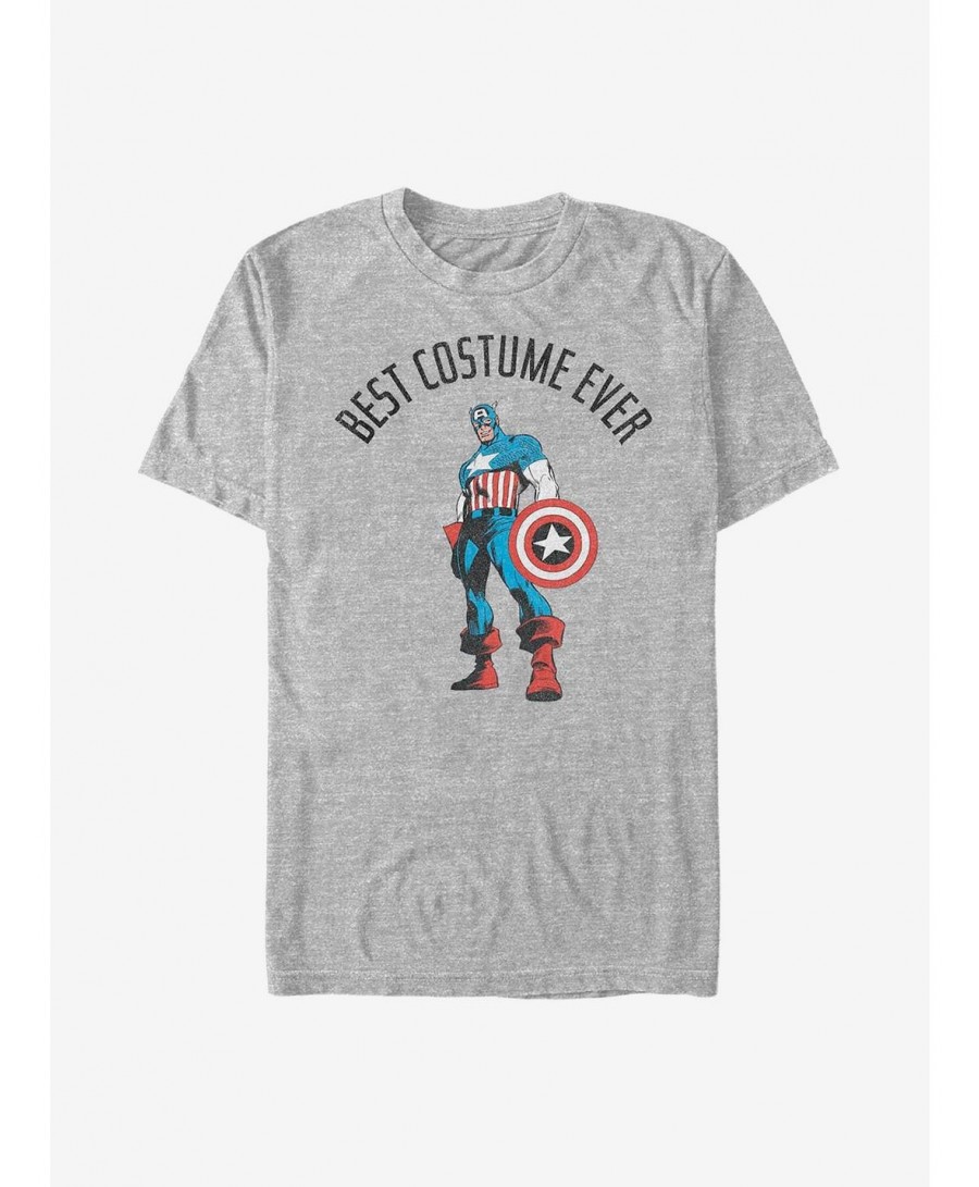 Hot Sale Marvel Captain America Best Costume Ever Captain America T-Shirt $10.04 T-Shirts