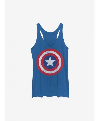 Absolute Discount Marvel Captain America Captain Classic Girls Tank $9.58 Tanks