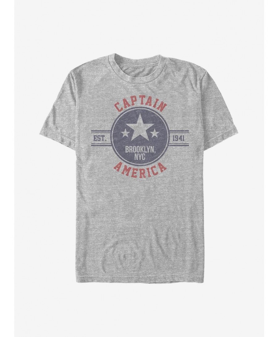 Wholesale Marvel Captain America Brooklyn Star T-Shirt $11.23 T-Shirts