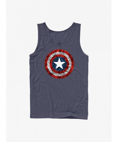 Trendy Marvel Captain America Comic Book Shield Tank $12.45 Tanks