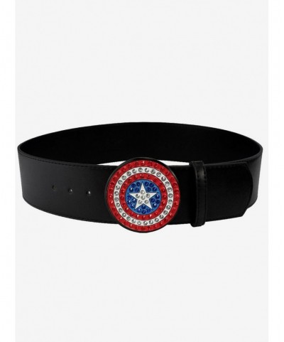 Wholesale Marvel Comics Captain America Shield Belt $7.03 Belts