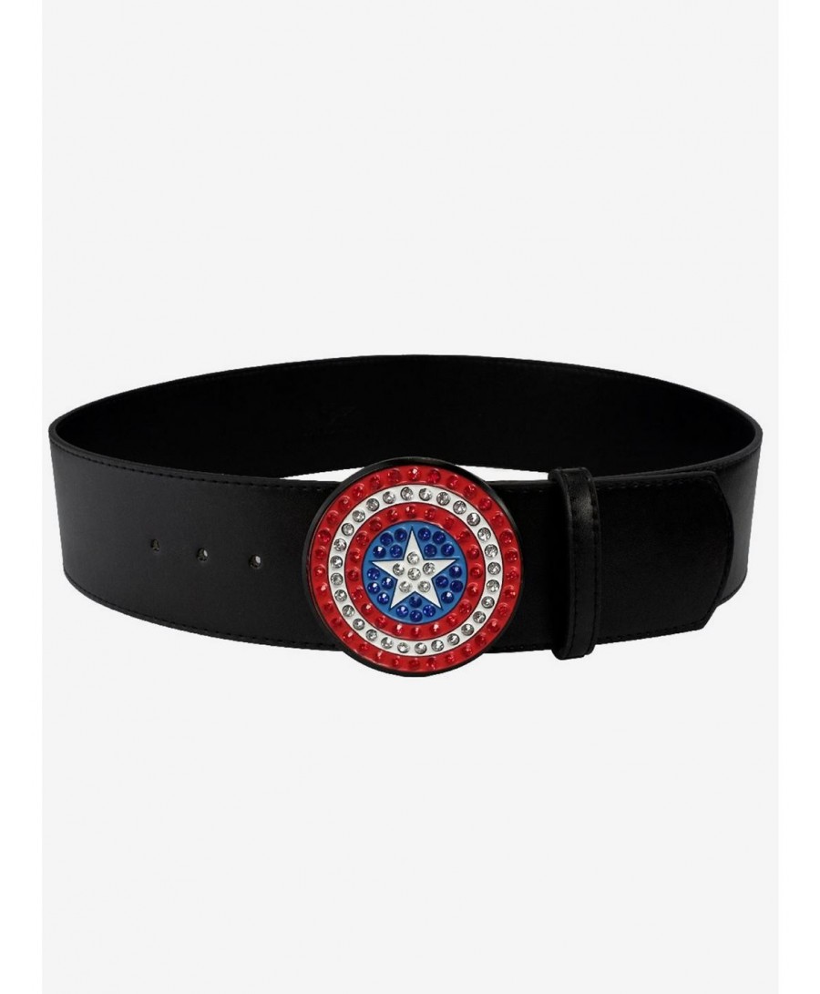 Wholesale Marvel Comics Captain America Shield Belt $7.03 Belts