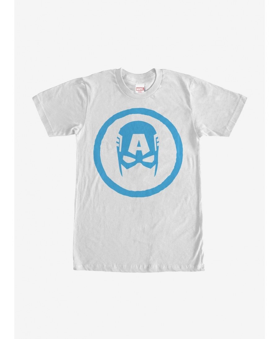 Unique Marvel Captain America Mask T-Shirt $7.17 T-Shirts