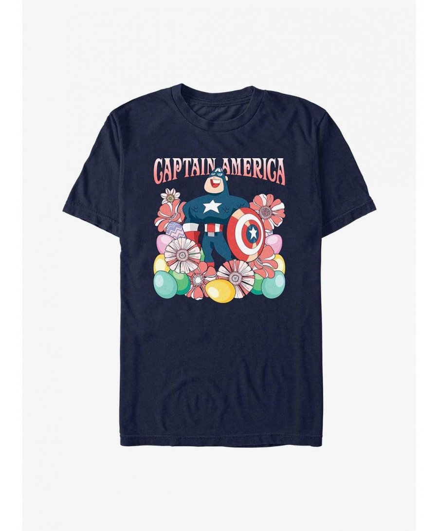 Wholesale Marvel Captain America Collecting Eggs Since '41 T-Shirt $11.71 T-Shirts