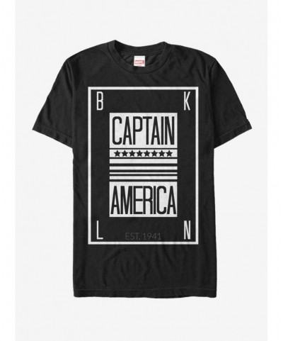 New Arrival Marvel Captain America Calling Card T-Shirt $8.13 T-Shirts