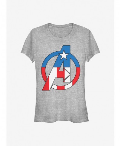 Limited-time Offer Marvel Captain America Avenger Girls T-Shirt $10.71 T-Shirts