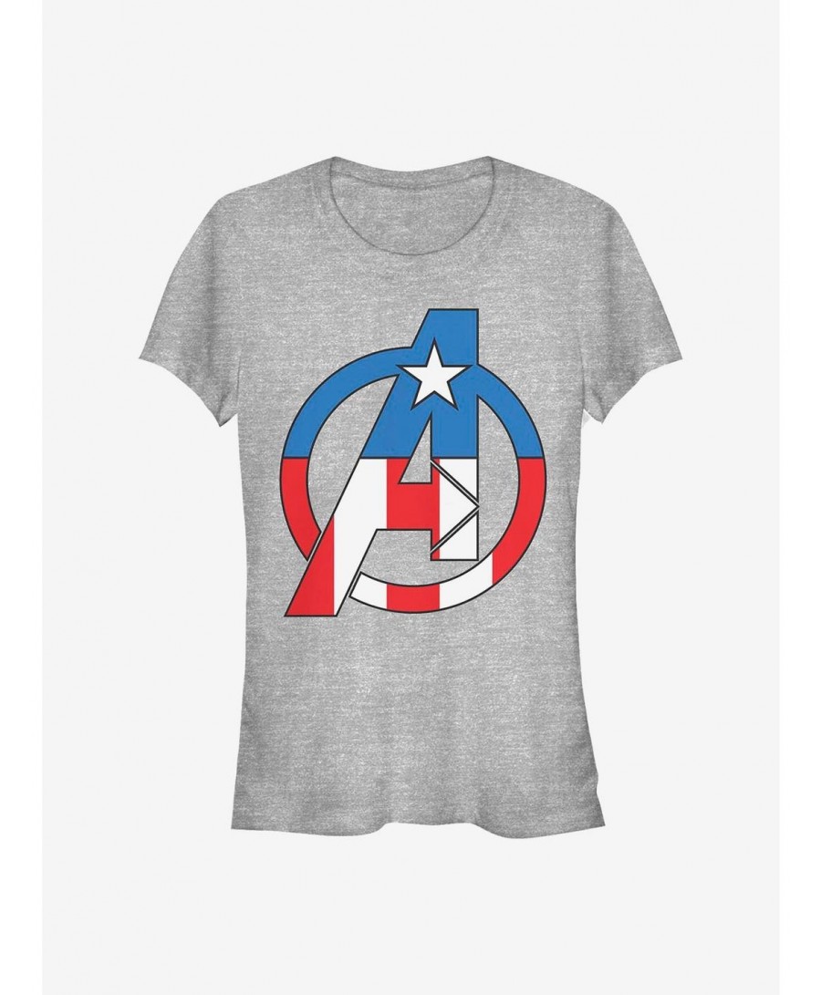 Limited-time Offer Marvel Captain America Avenger Girls T-Shirt $10.71 T-Shirts