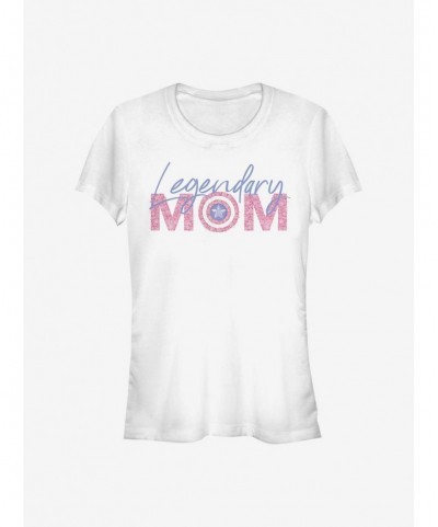 Discount Sale Marvel Captain America Legendary Mom Flowers Girls T-Shirt $9.96 T-Shirts