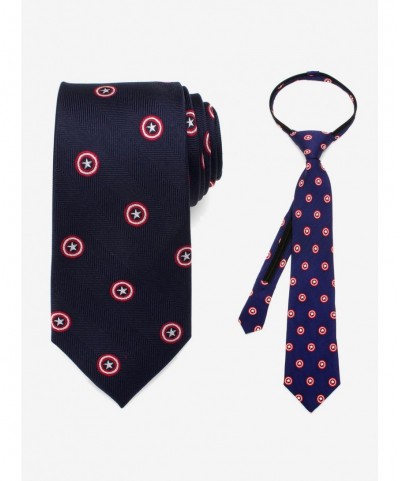 Exclusive Marvel Captain America Father And Son Captain America Zipper Necktie Gift Set $35.06 Gift Set