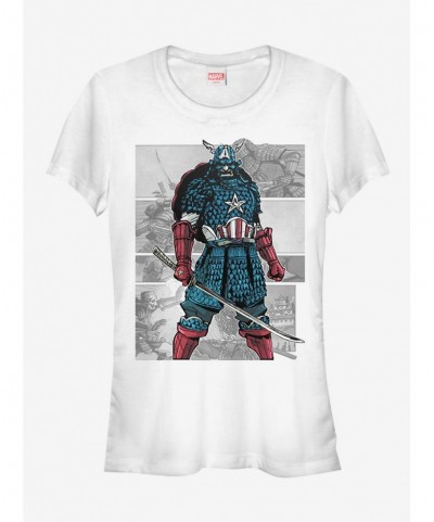 Pre-sale Marvel Captain America Samurai Girls T-Shirt $9.71 T-Shirts