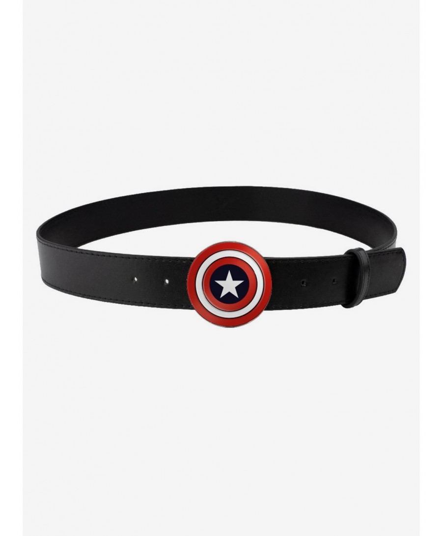 Limited-time Offer Marvel Captain America Enamel Shield Belt $8.17 Belts