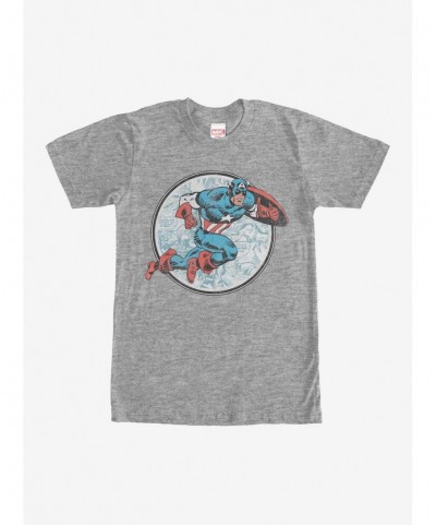 Low Price Marvel Captain America Battle T-Shirt $7.65 T-Shirts