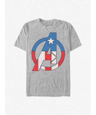 Flash Sale Marvel Captain America Avenger T-Shirt $7.65 T-Shirts