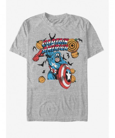 High Quality Marvel Halloween Spooky Captain America T-Shirt $9.56 T-Shirts