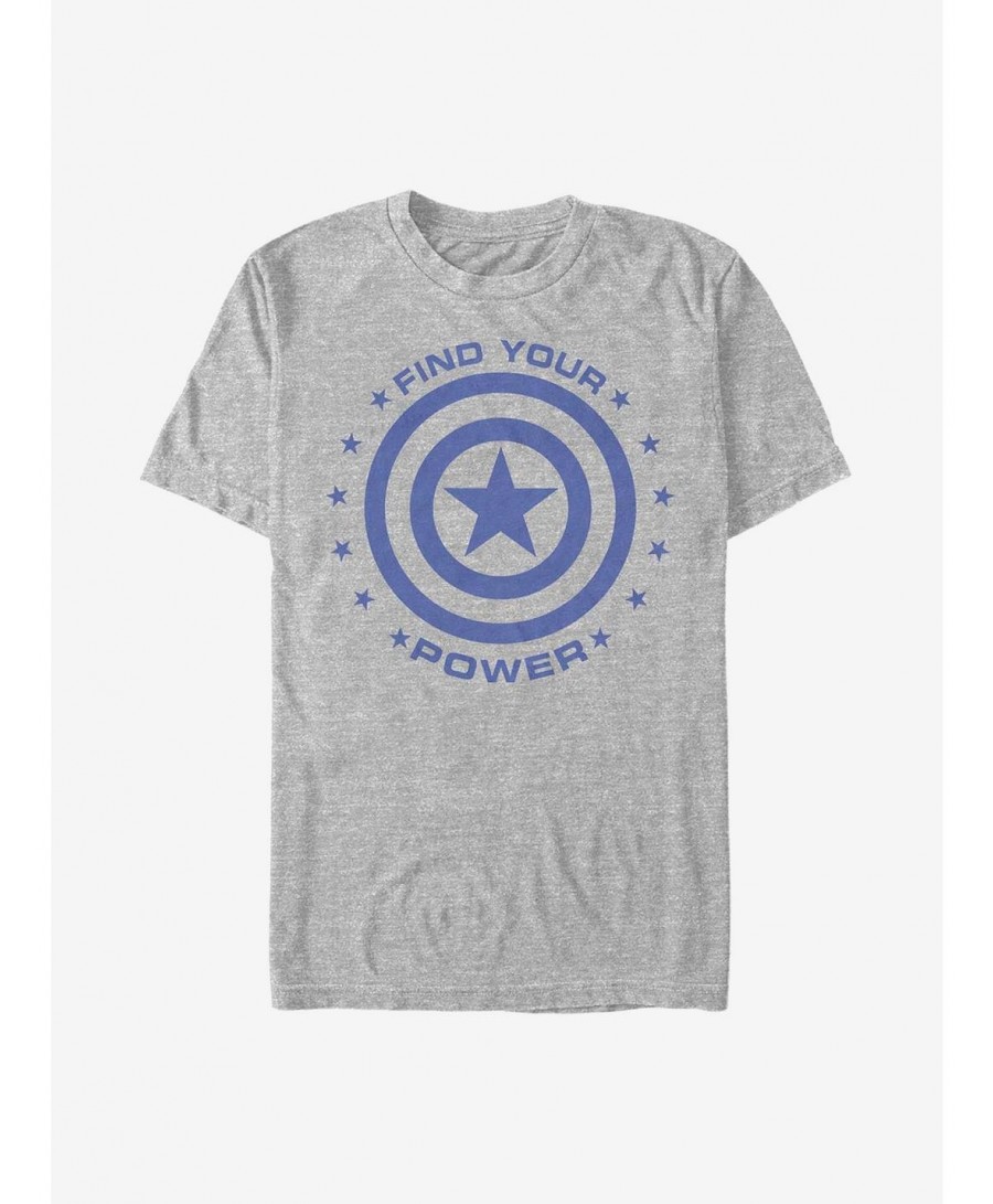 Unique Marvel Captain America Captain Power T-Shirt $9.56 T-Shirts