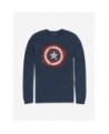 Exclusive Price Marvel Captain America Spray Logo Long-Sleeve T-Shirt $16.12 T-Shirts