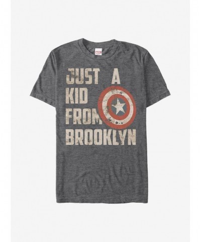 Hot Selling Marvel Captain America In Brooklyn T-Shirt $8.37 T-Shirts