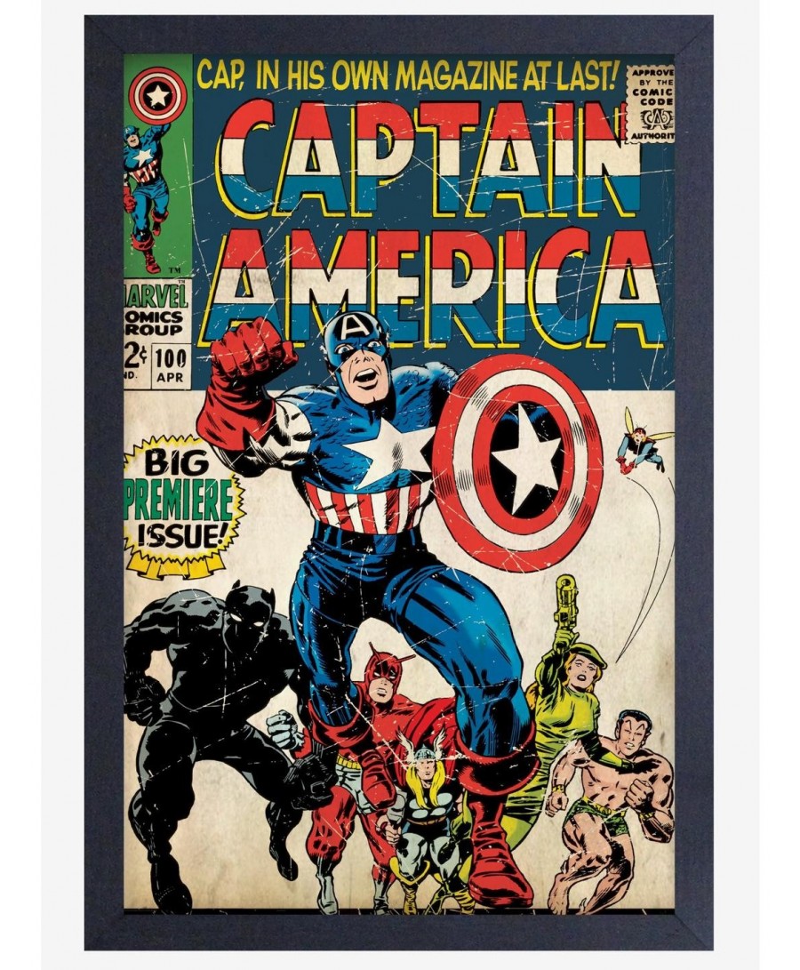 Hot Sale Marvel Captain America 100 Poster $10.96 Posters