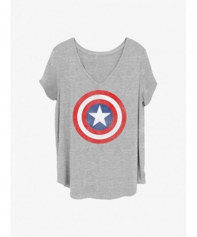 Wholesale Marvel Captain America Captain Classic Girls T-Shirt Plus Size $8.96 T-Shirts